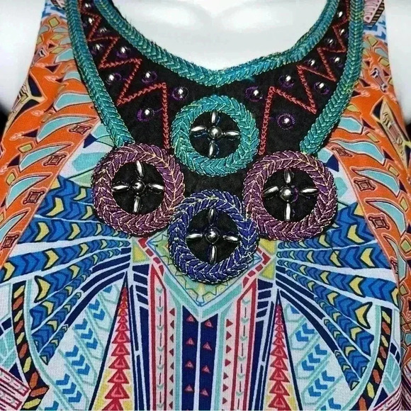 Madison Leigh Sleeveless Dress / Boho / Size 6!/ Multicolored - Picture 5 of 15